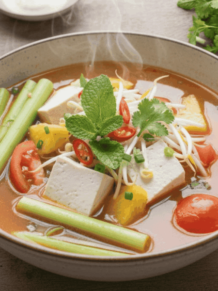 Canh chua chay ngon lành – Gợi ý món ăn thanh đạm cho mỗi ngày