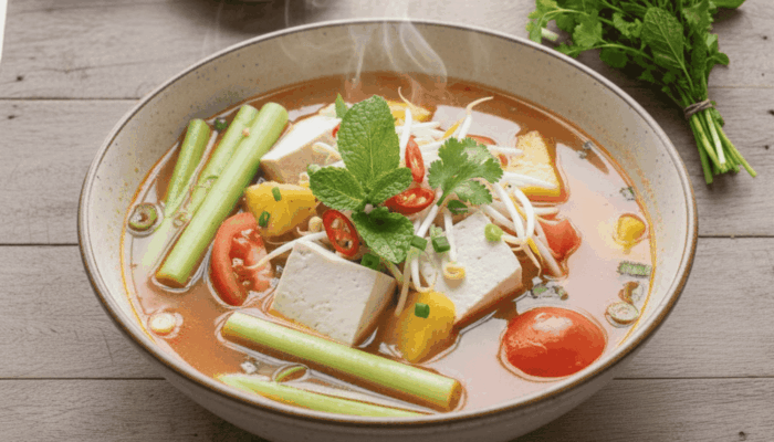 Canh chua chay ngon lành – Gợi ý món ăn thanh đạm cho mỗi ngày