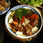 Chả nướng phù hợp với than hoa hoặc bếp nướng gang