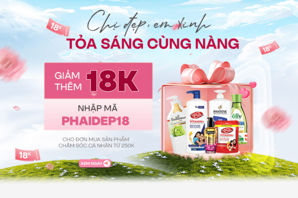 Chị đẹp Em xinh: tặng ngay E-voucher 18.000đ