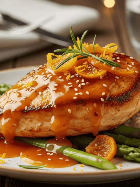 Công thức Ức gà sốt cam eat clean: thơm ngon, giàu protein và ít dầu mỡ