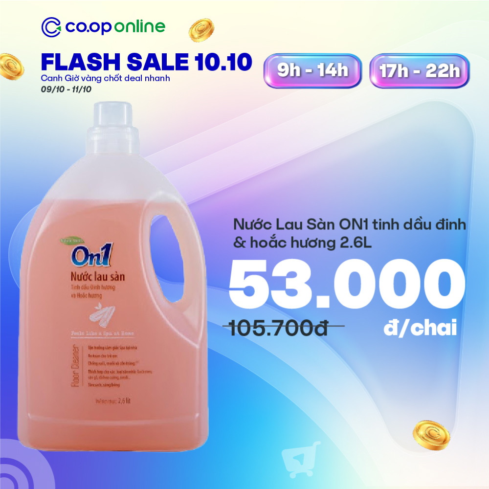 Nước lau sàn ON1 giảm 50%