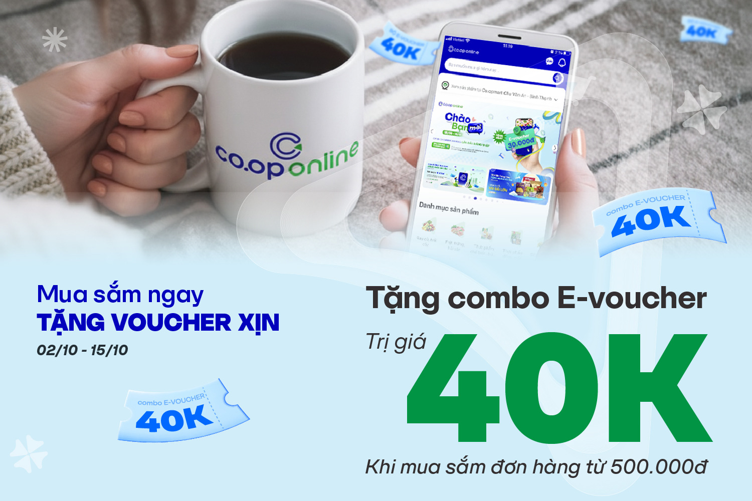 Mua sắm ngay – Tặng voucher xịn