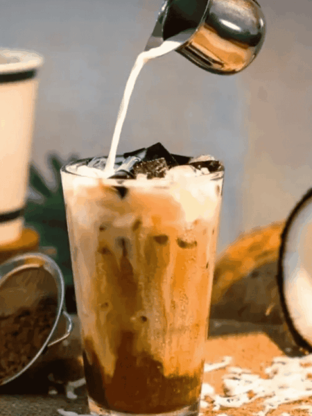 Sinh tố dừa cacao đơn giản, dễ làm tại nhà