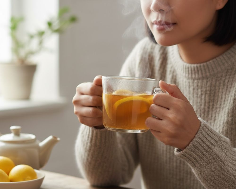 mật ong chanh gừng