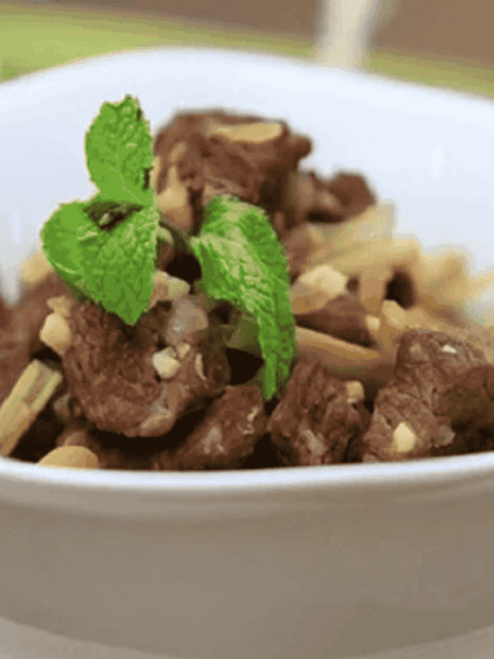 món bắp bò thơm ngon