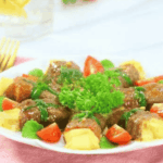 Món thịt bò cuộn phô mai chiên xù