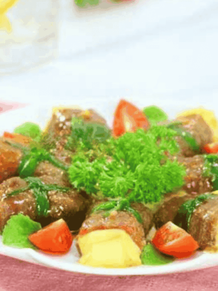 Món thịt bò cuộn phô mai chiên xù