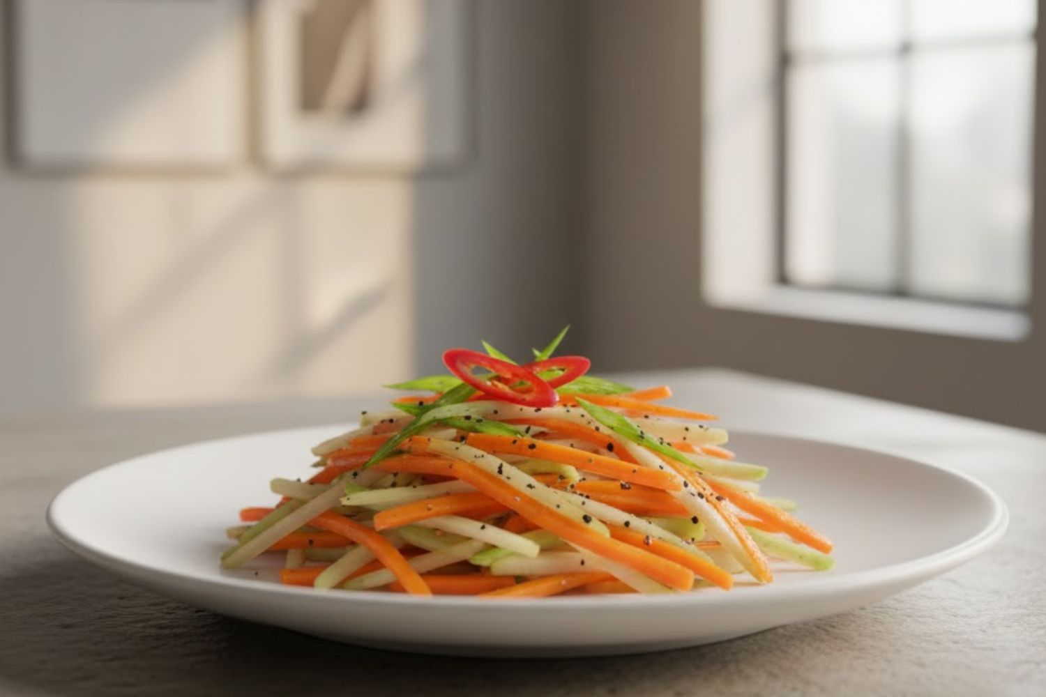 Cà rốt xào su hào chuẩn ngon