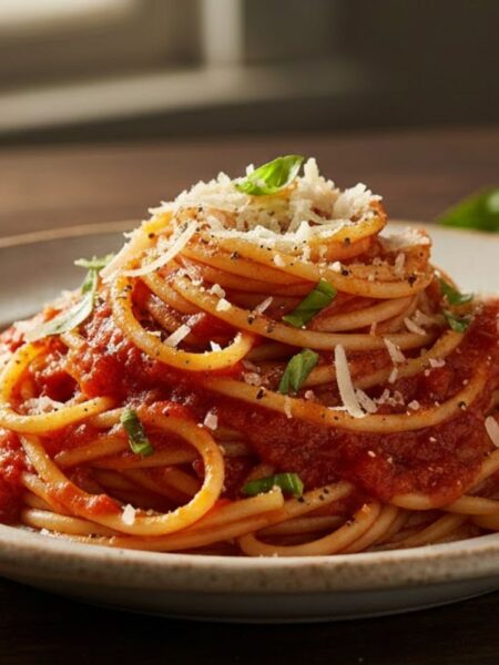 Mì Ý sốt cà chua chuẩn ngon