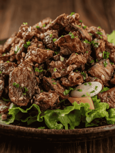 Món salad trộn thịt bò