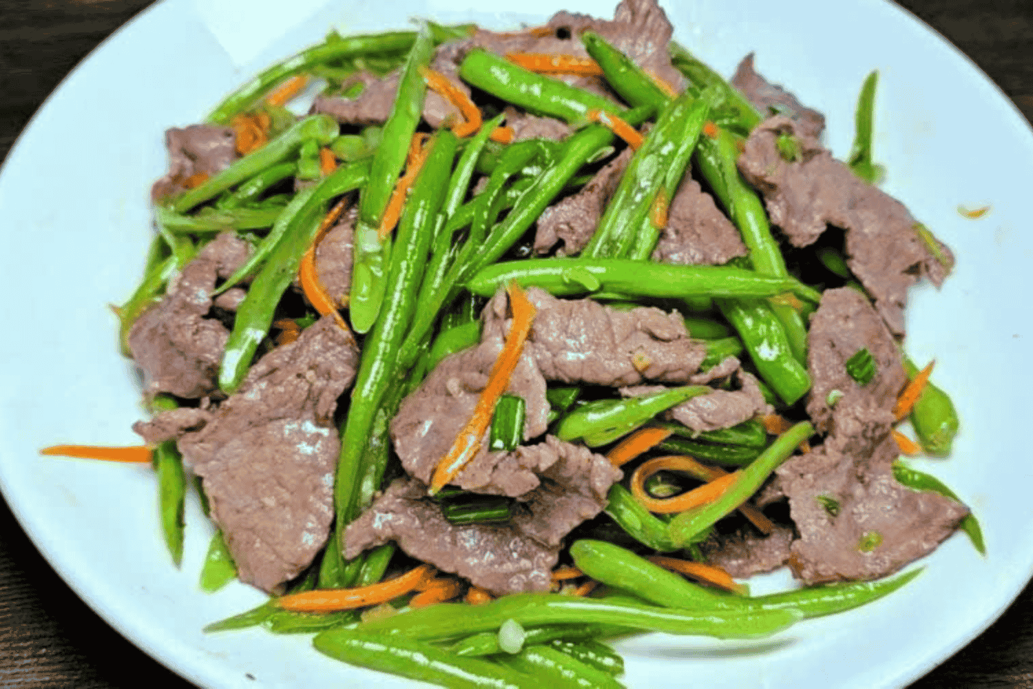 Món thịt bò xào đậu que giòn ngon 