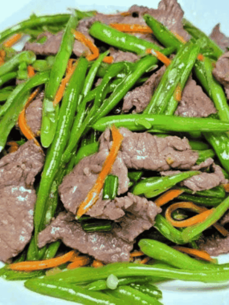 Món thịt bò xào đậu que