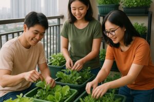 Vườn rau ban công – xu hướng mới của người trẻ