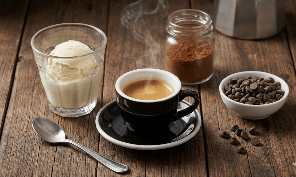 Nguyên liệu làm affogato