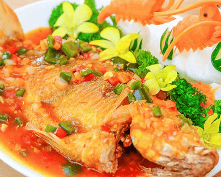 Cá điêu hồng sốt cà chua