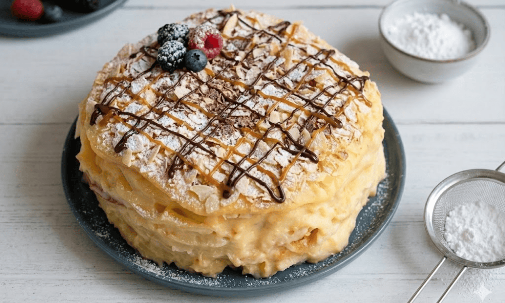 Trang trí cho bánh Napoleon