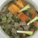 Món gân bò hầm đu đủ