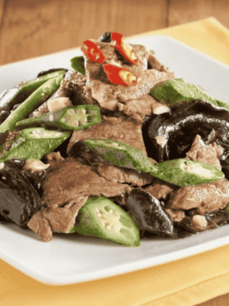 Cách làm thịt bò xào đậu bắp mộc nhĩ thơm ngon