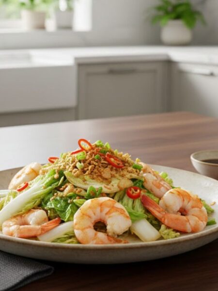 Cải thảo xào tôm tươi chuẩn ngon