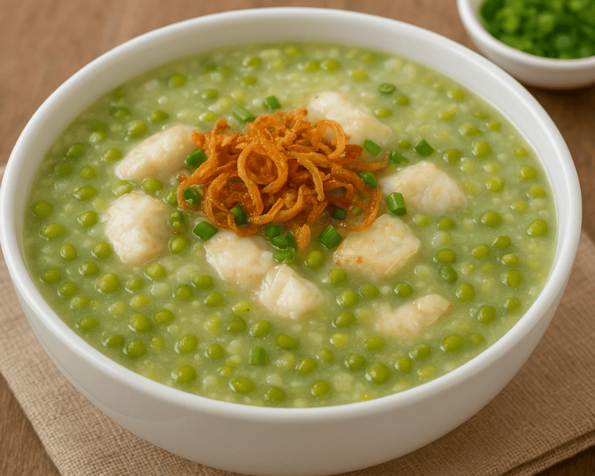 Cháo cá lóc đậu xanh