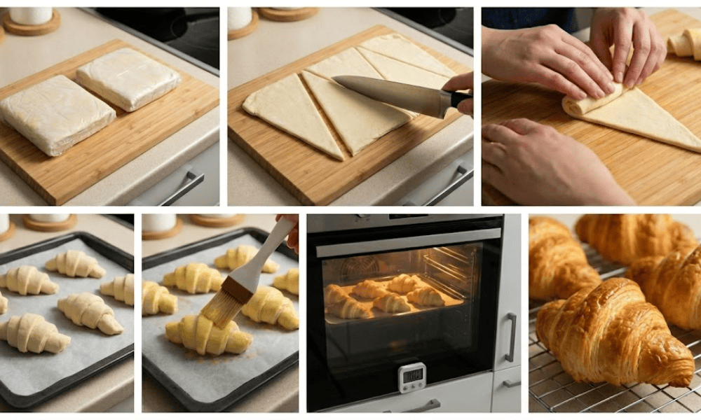 Cách làm bánh Croissant nhanh