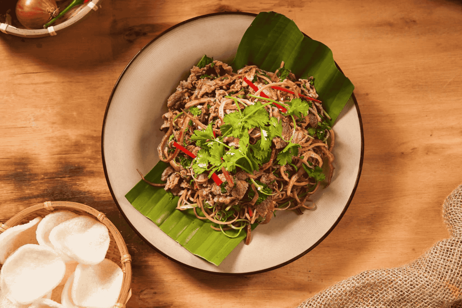 Gỏi bắp bò hoa chuối – Món khai vị lạ miệng chiêu đãi cả nhà