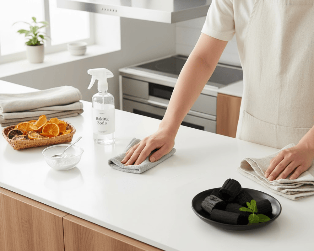 Vệ sinh bếp bằng Baking Soda và than hoạt tính