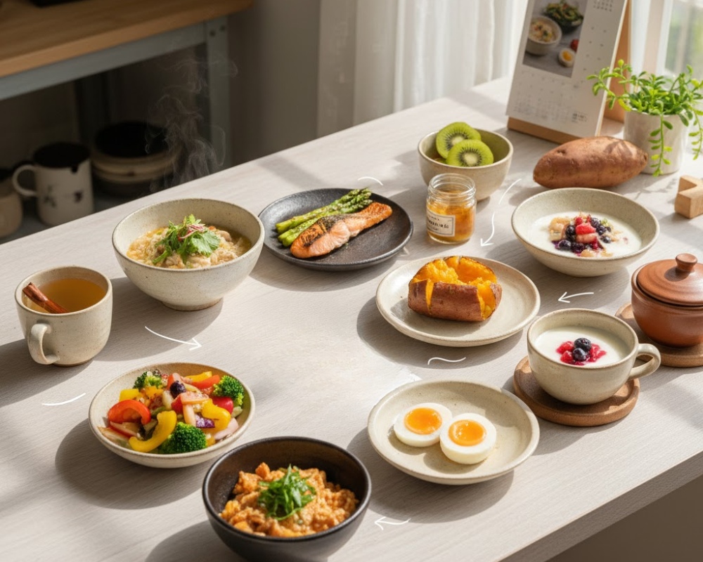 Thực đơn bữa ăn đầy đủ dinh dưỡng tăng sức đề kháng