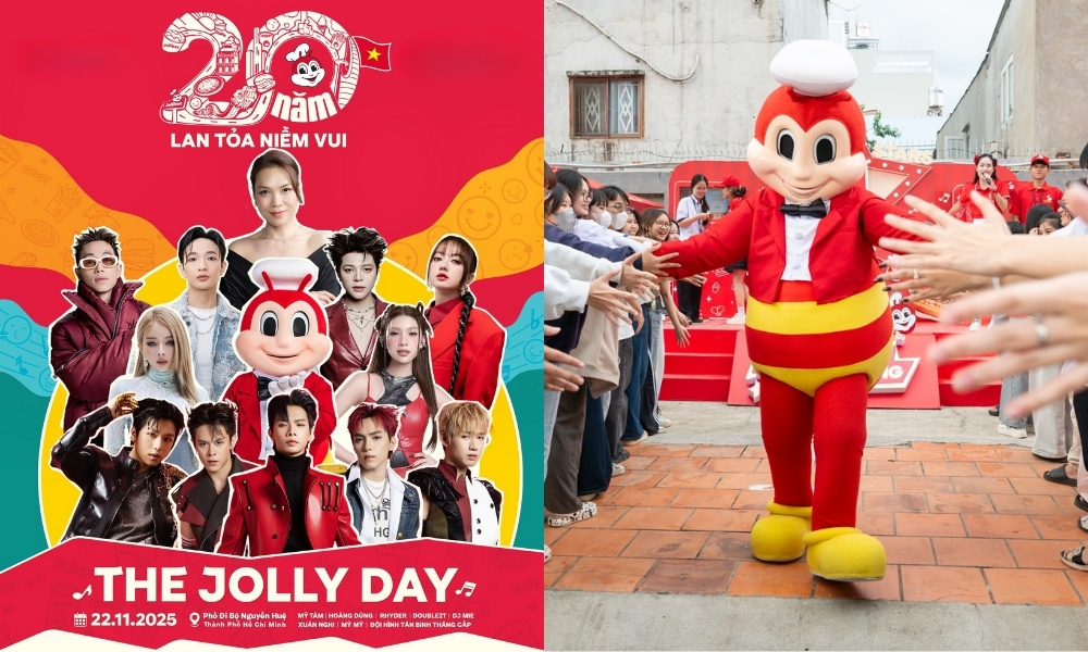 Đại tiệc The Jolly Day 20 năm Jollibee, quy tụ Mỹ Tâm và dàn sao Việt