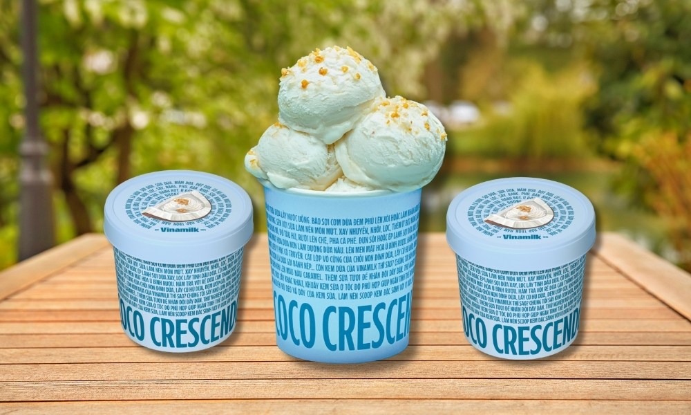 Kem Gelato Vinamilk Dừa  hợp với những ai thích vị béo