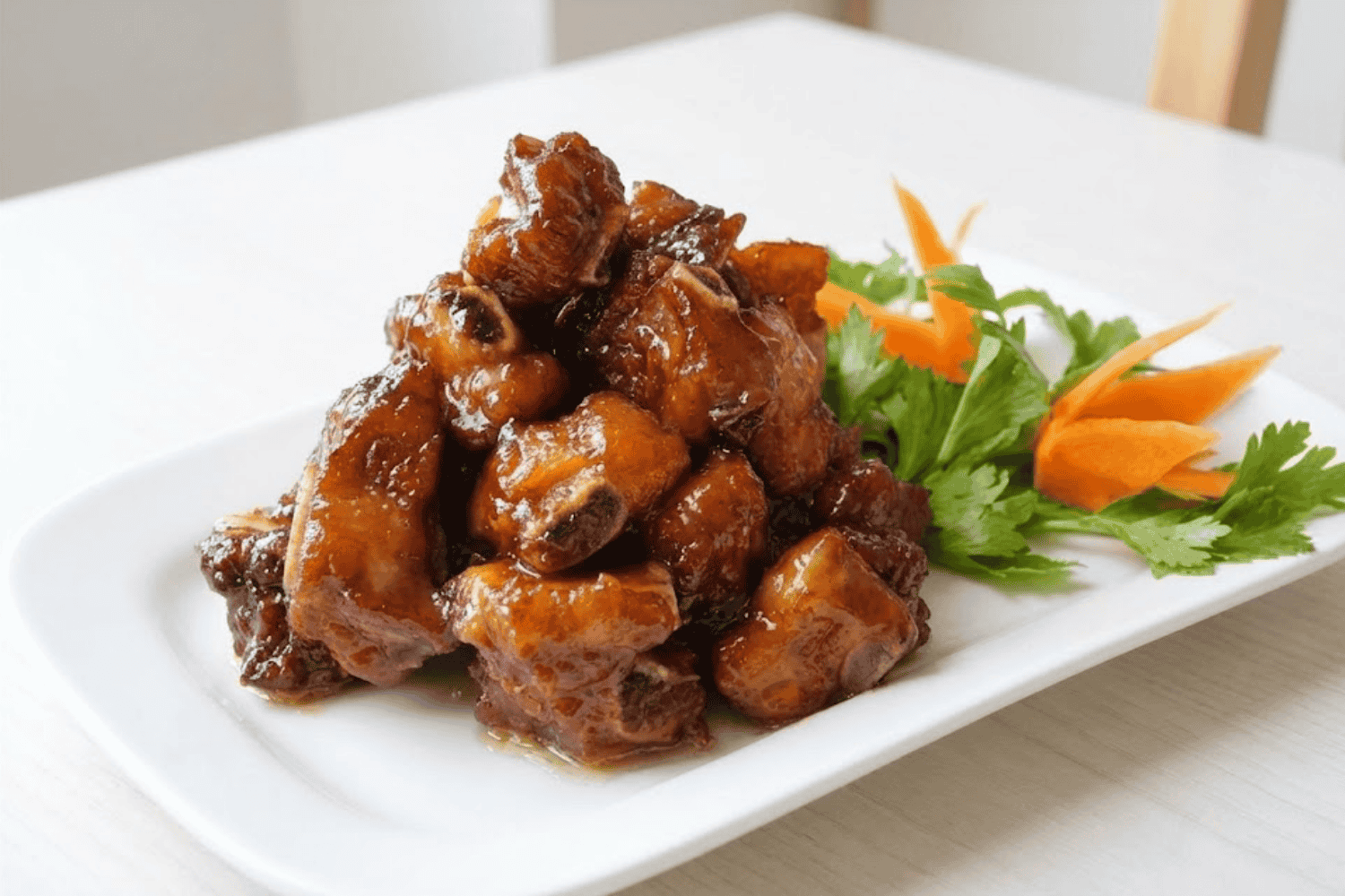 Sườn heo chiên mật ong vàng giòn, mềm ngọt, chuẩn vị nhà hàng