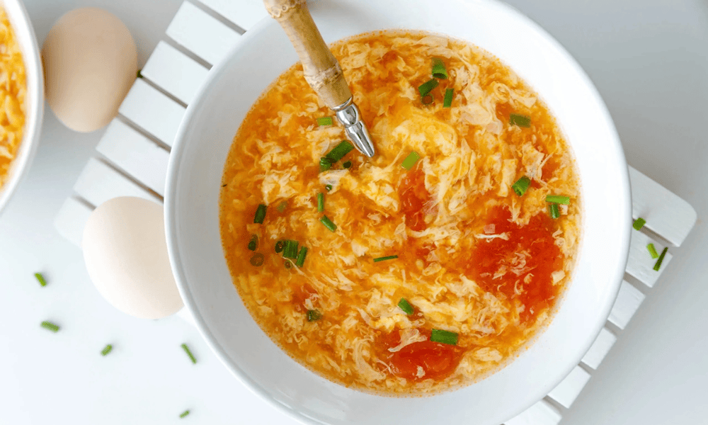 Canh trứng cà chua