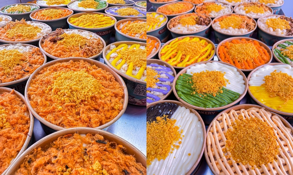 Bánh bông lan trứng muối Golden Bakery đặc sản Vũng Tàu