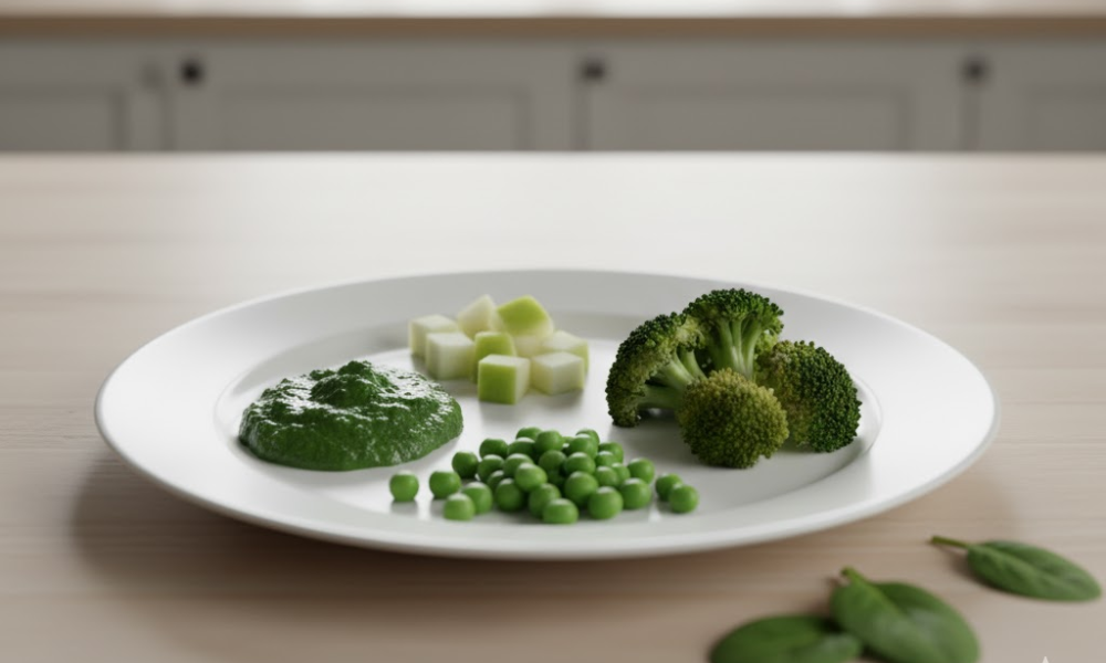 Thực đơn ăn dặm màu xanh lá – Tăng sức đề kháng, tốt cho tiêu hóa