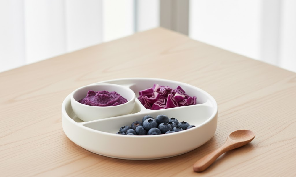 Thực đơn ăn dặm màu tím – Tăng cường trí nhớ, bảo vệ tế bào