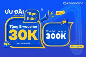 Ưu đãi bạn thân tặng E-voucher 30K