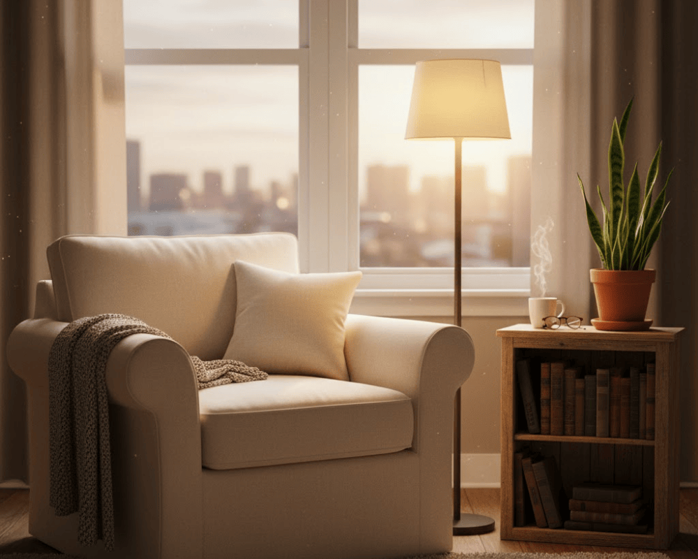 Góc đọc sách có thể giúp bạn tiếp thu nhiều kiến thức mới 