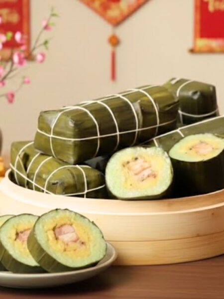 Bánh tét truyền thống miền Trung dẻo ngon