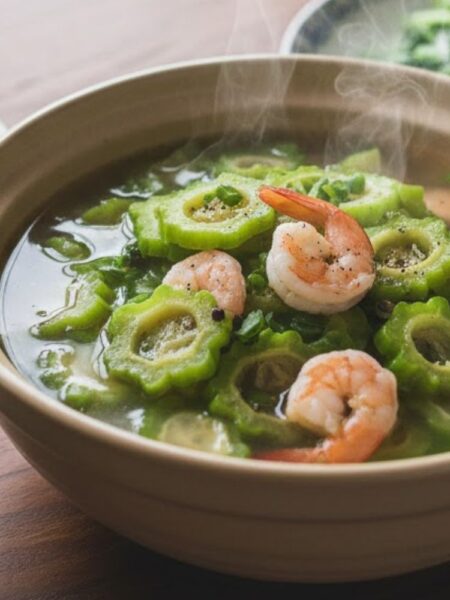 Canh khổ qua tôm tươi ngọt thanh