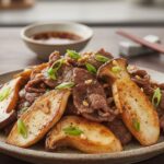 Nấm đùi gà xào thịt bò đậm đà, bổ dưỡng