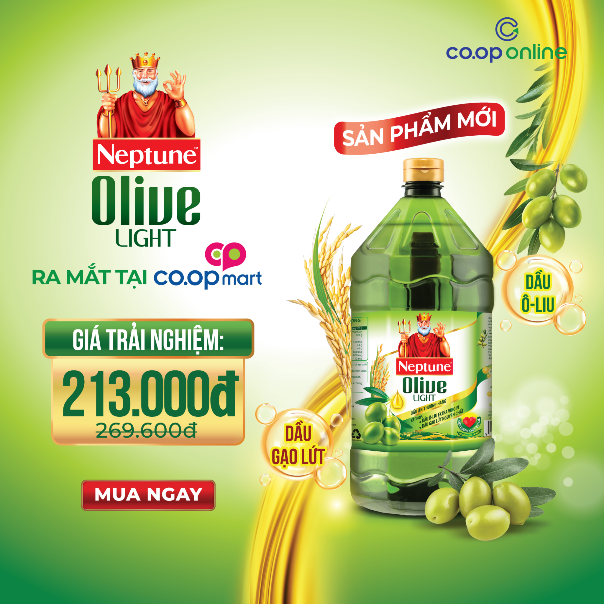 Sự kết hợp hoàn hảo giữa dầu olive và dầu gạo lứt