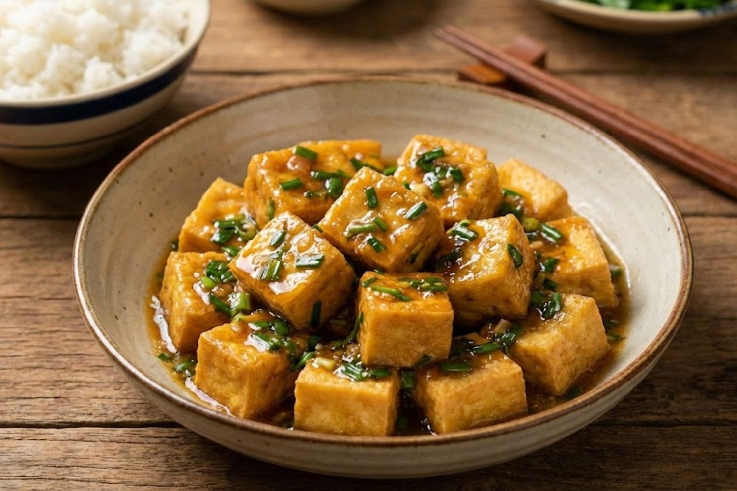 Cách làm món đậu hũ mắm hẹ ngon