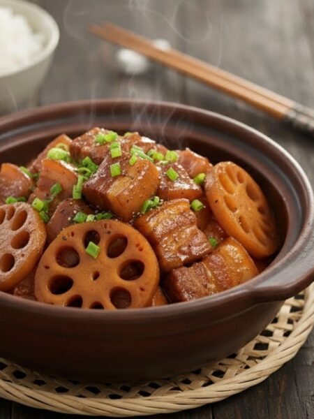 Thịt kho củ sen tương hột ngon, chuẩn vị