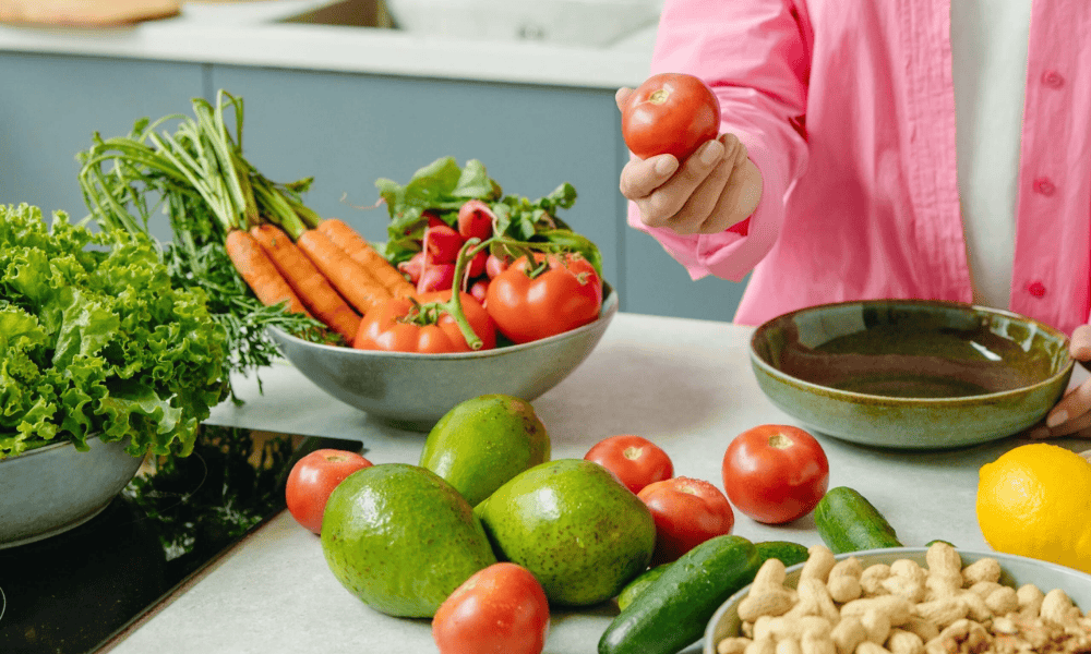 Rau xanh và củ quả