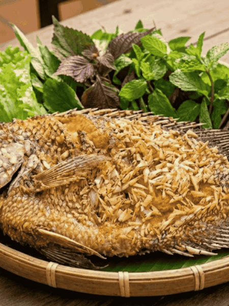 Món cá tai tượng chiên xù