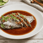 Món cá tai tượng hấp xì dầu