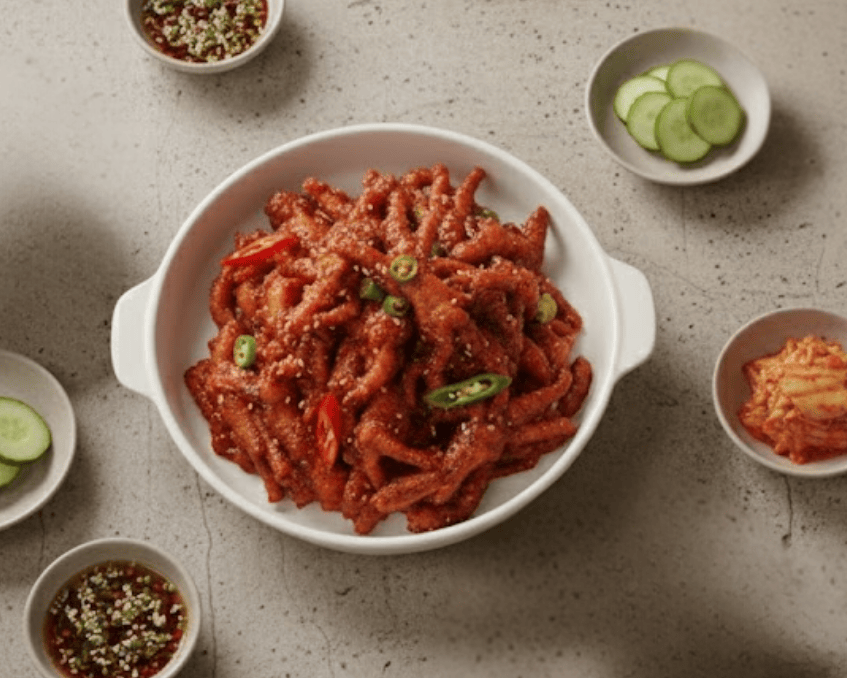 Chân gà sốt cay Hàn Quốc