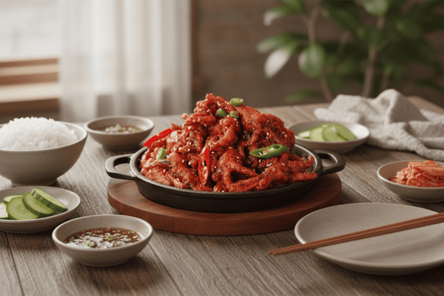 cach-lam-chan-ga-sot-cay-han-quoc-thit-mem-sot-dam-an-la-me