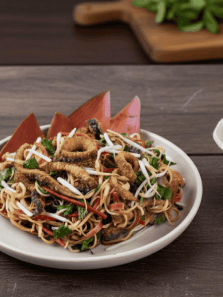 Cách làm gỏi lươn hoa chuối giòn ngon, lạ miệng chuẩn vị